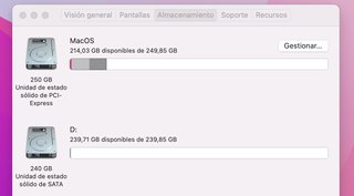 Apple Mac Mini 2014 8GB 240GB SSD + 250GB NVME de Segunda mano por