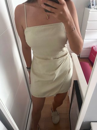 Vestido Zara Beige