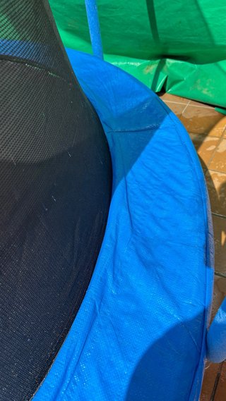Cama elástica infantil con red de seguridad