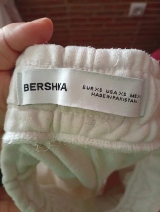 Pantalón corto chico blanco