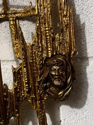Crucifijo de Bronce. Cristo de Dalí. Marca Burro
