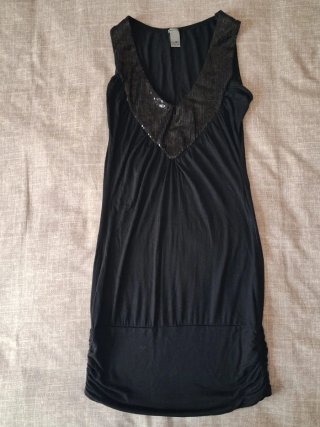 Vestito Piazza Italia nero con paillettes