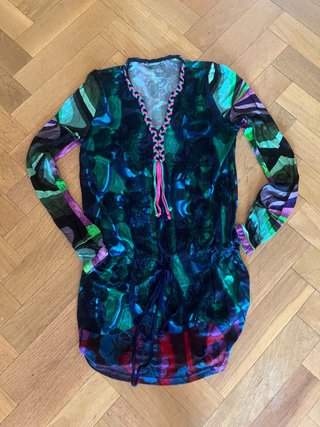 Vestido estampado multicolor