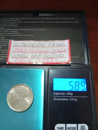 50 Centesimi Leoni 1920 Liscio in SPL.