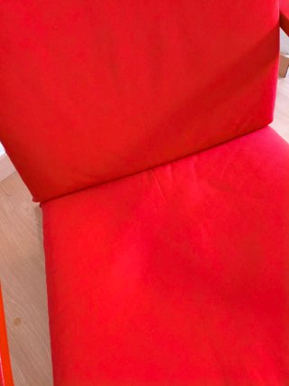 Sillón moderno rojo Ikea