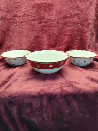 Set 3 Bols Villeroy & Boch Navidad