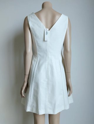 Vestido Zendra de El Corte Inglés Talla M Blanco