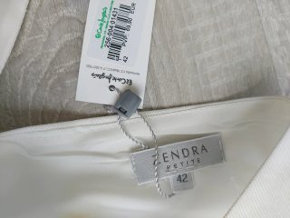 Vestido Zendra de El Corte Inglés Talla M Blanco