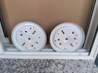 2 Focos Techo Vintage in metallo, lampadina inclusa
