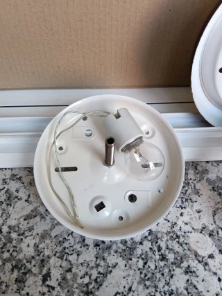 2 Focos Techo Vintage in metallo, lampadina inclusa