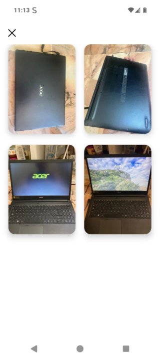 Ordenador portátil Acer negro