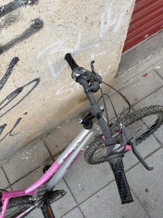 Bicicleta Montaña Rosa y Plata