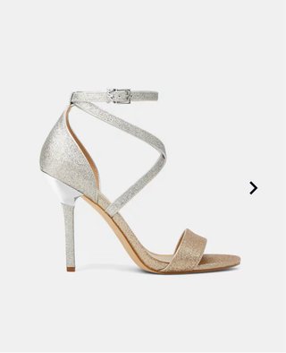 Sandalias piel Michael Kors doradas/plateadas