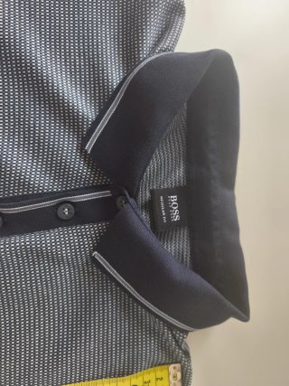 Polo Hugo Boss Talla L Azul y Gris