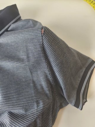 Polo Hugo Boss Talla L Azul y Gris