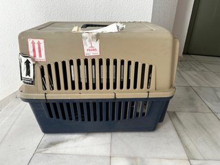Transportín Perro Grande Beige/Azul