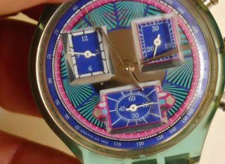 Swatch Chrono Blu/Verde