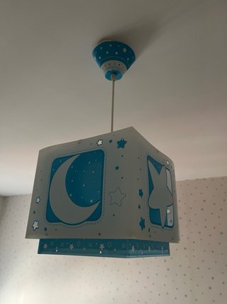 Lámpara infantil luna y estrellas