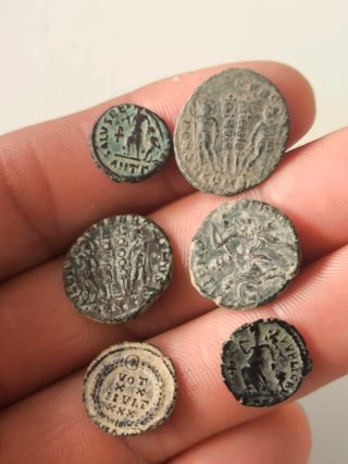 Lotto 6 Monete Romane del Basso Impero