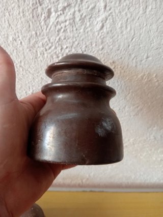 8 Jícaras Antiguas Porcelana Marrón