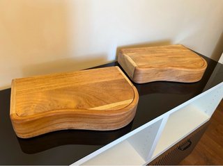 2 Mesitas Flotantes Madera Sklum