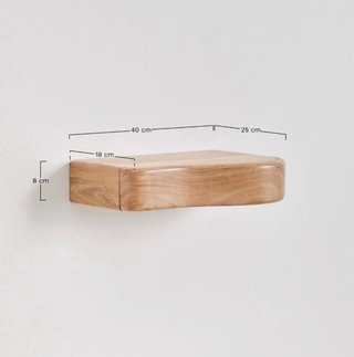 2 Mesitas Flotantes Madera Sklum