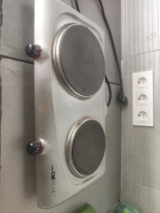 Fornello elettrico doppio portatile