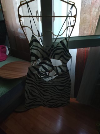 Vestido Cebra Verano Talla M Sin Estrenar