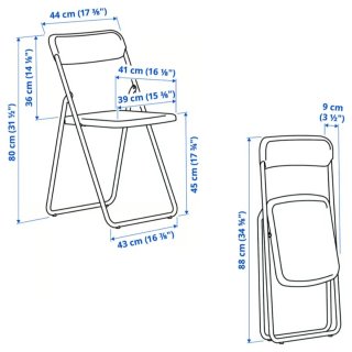 IKEA VIHALS Mesa + 4 sillas blancas