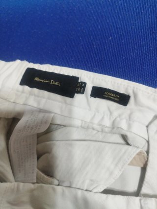 Pantalón Chico Massimo Dutti Blanco Talla L