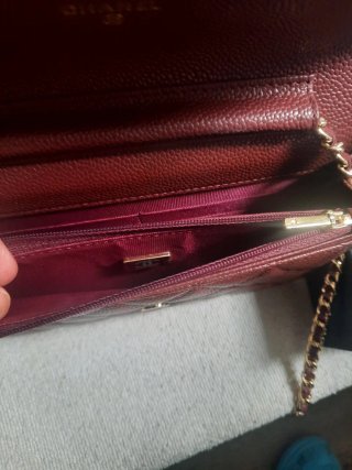 Bolso Chanel acolchado rojo