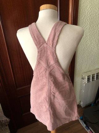 Peto de pana rosa mujer