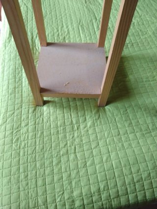 Mesita auxiliar redonda madera