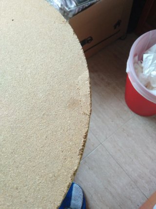 Mesita auxiliar redonda madera