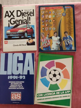 Álbumes Fútbol AS.  Coleccionismo son antiguos