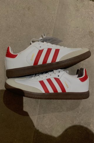 Adidas Samba Blancas y Rojas