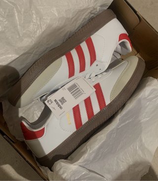 Adidas Samba Blancas y Rojas
