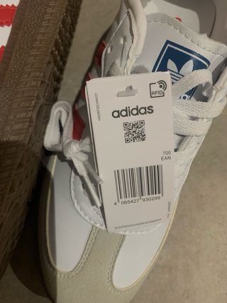 Adidas Samba Blancas y Rojas