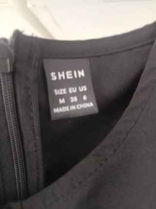 Vestido negro Shein talla M