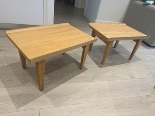 2 Mesitas Auxiliares IKEA GUTTANE Madera