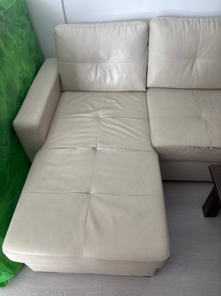 Sofá Ikea Ragunda Beige Piel Sintética