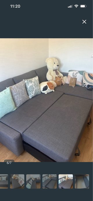 Sofá Cama Gris Ikea
