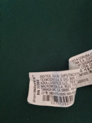 Camicia Zara taglia S verde