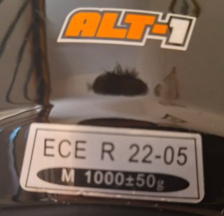 Casco abierto negro con visera