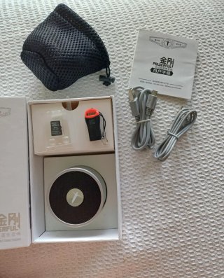 Altavoz Bluetooth Plata y Negro