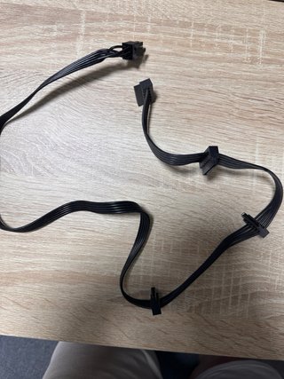 Cable de alimentación GPU negro