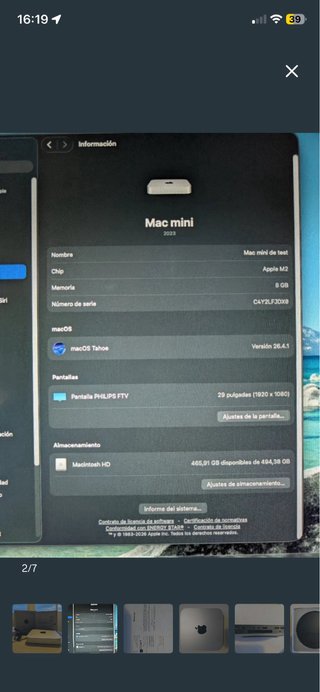 Mac Mini M2 8GB RAM 512GB SSD Apple