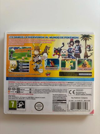 Cartuccia e scatola di Pokémon Sole Nintendo 3DS