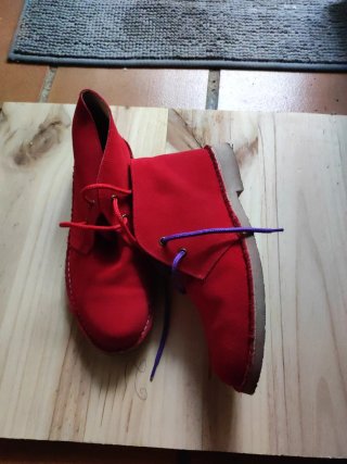 Botín Piel Rojo Talla 40