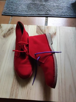 Botín Piel Rojo Talla 40